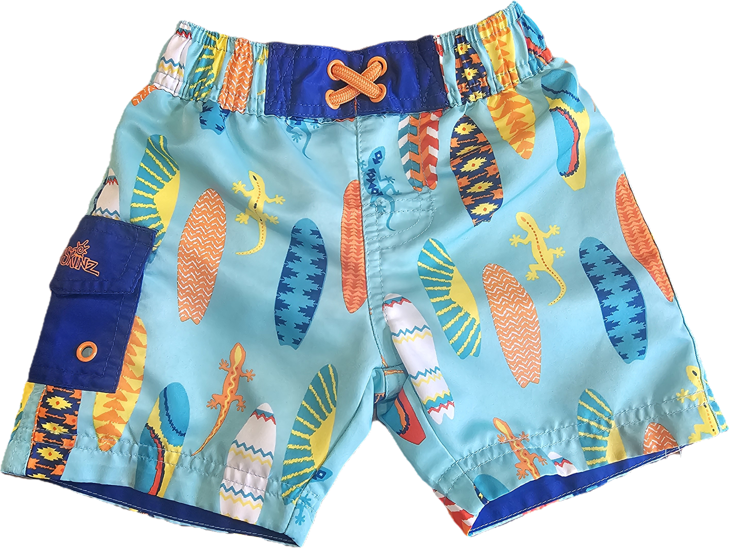 Swim Shorts and Hat Surfboards and Lizards 12m