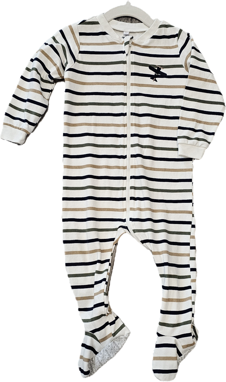 Pekkle Sleeper Striped Plane 18m