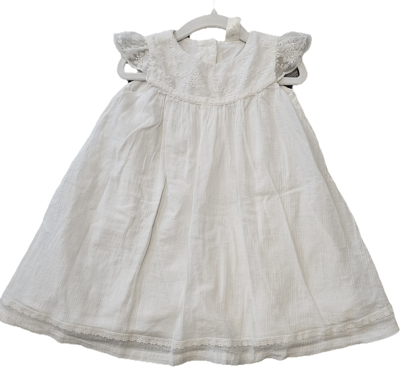 Baby B'Gosh White Dress 24m