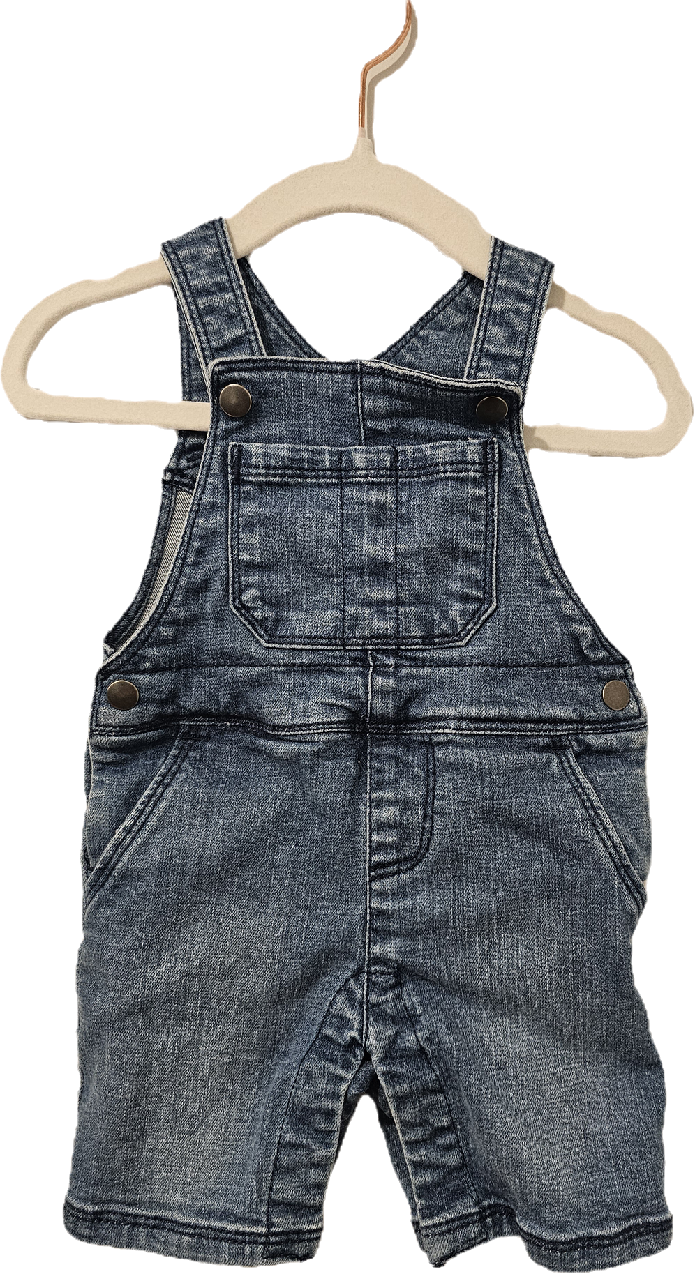 Hatley Denim Overalls 3-6m
