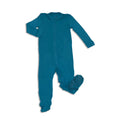Silkberry Baby Footed Sleeper Deep Ocean 6-12m