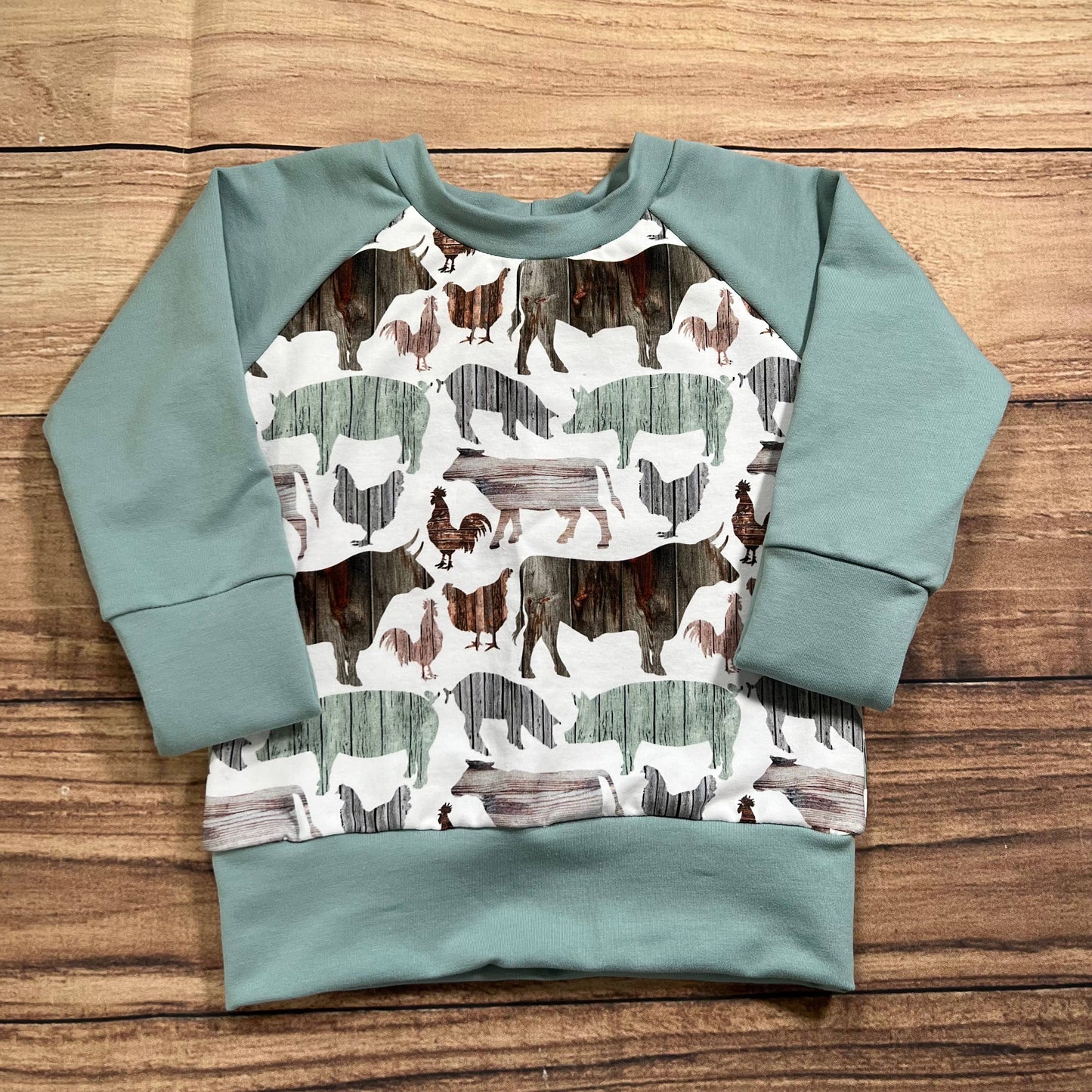 Barnwood Farm Yard Surf Grow With Me Sweater: 1-3 Years