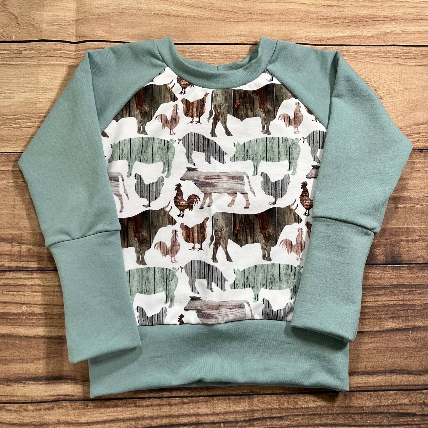 Barnwood Farm Yard Surf Grow With Me Sweater: 1-3 Years
